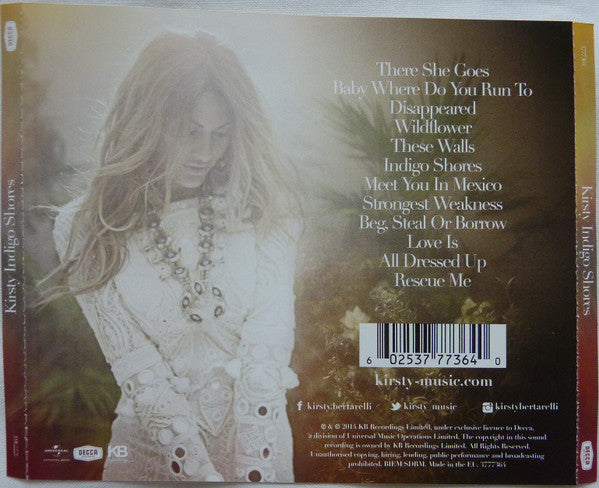 Kirsty Bertarelli : Indigo Shores (CD, Album)