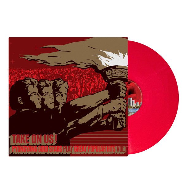 Pyongyang Gold Stars : Take On Us! Pyongyang Gold Stars Play Great Popular Hits Vol. 1 (LP, Album, Ltd, Red)