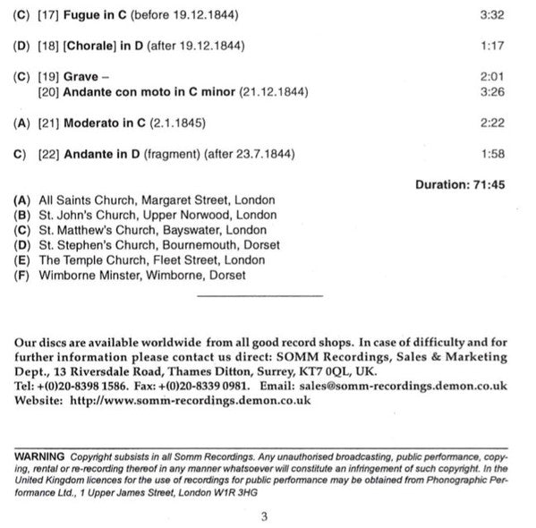 Felix Mendelssohn-Bartholdy - Jennifer Bate : Complete Organ Works Volume Four (CD, Album)