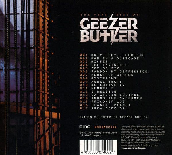 Geezer Butler : The Very Best Of Geezer Butler (CD, Comp)
