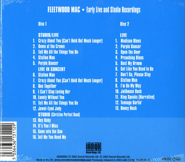 Fleetwood Mac : Madison Blues (2xCD, Comp, RE)