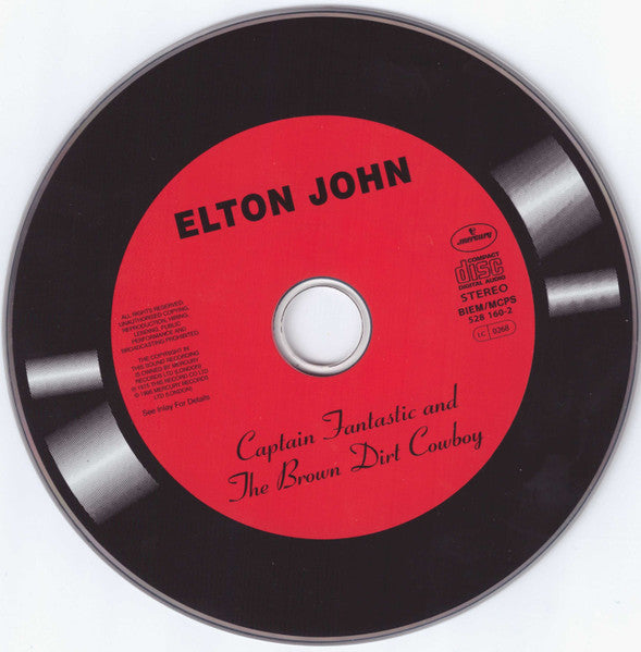 Elton John : Captain Fantastic And The Brown Dirt Cowboy (CD, Album, RE, RM)