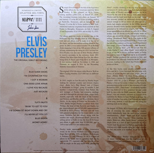Elvis Presley : Elvis Presley (The Original Debut Recording) (LP, Album, Ltd, Num, RE, Spl)