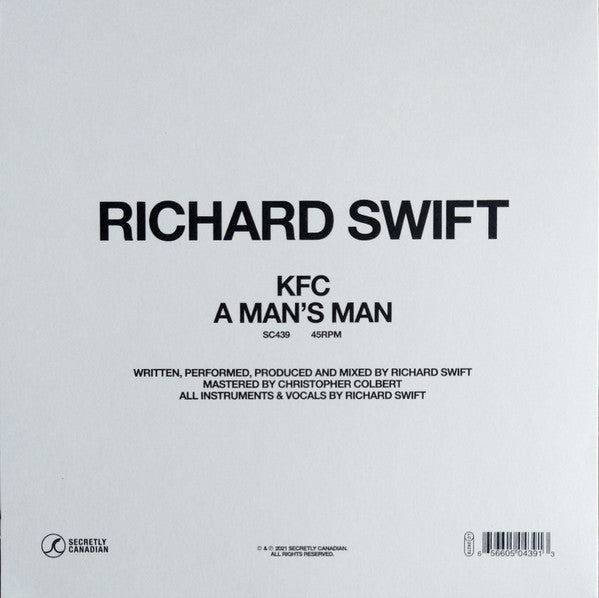Richard Swift (2) : KFC // A Man's Man (7", Single)