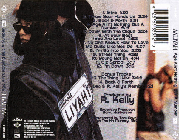Aaliyah : Age Ain't Nothing But A Number (CD, Album, RE)