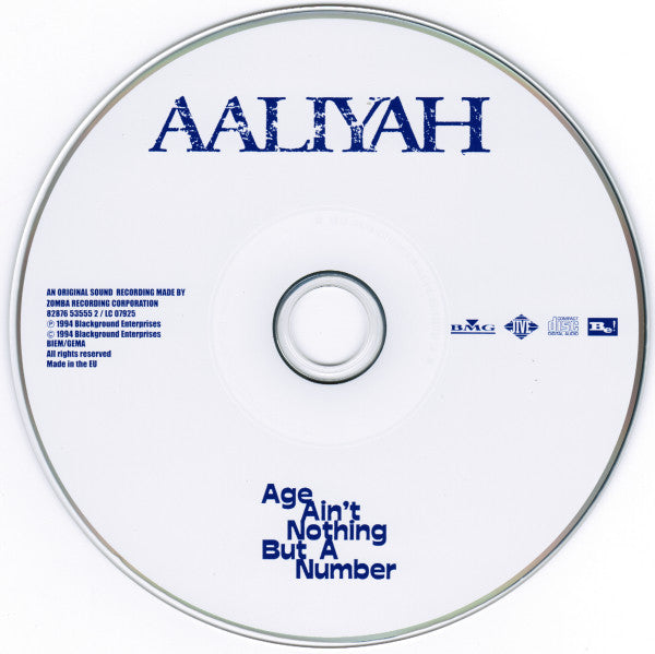 Aaliyah : Age Ain't Nothing But A Number (CD, Album, RE)