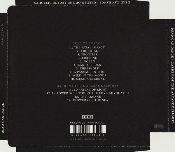 Dead Can Dance : Dead Can Dance • Garden Of The Arcane Delights (CD, Comp, RE, RM, Sup)