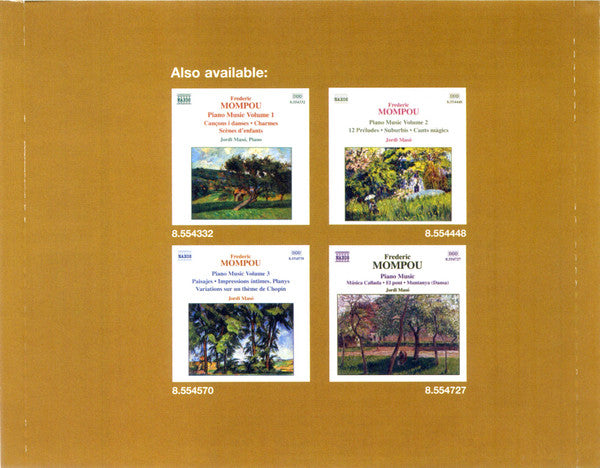 Frederic Mompou, Jordi Masó : Piano Music • 5 (CD, Album)