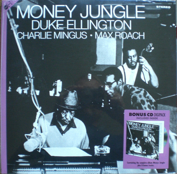 Duke Ellington • Charles Mingus • Max Roach : Money Jungle (LP, Album + CD, Album + RE)