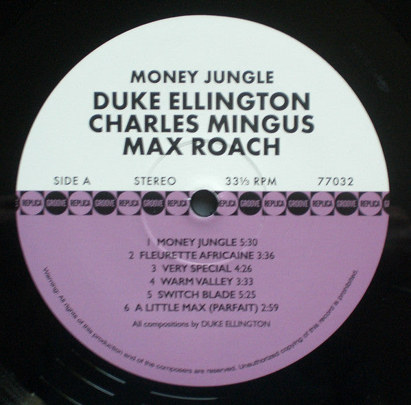 Duke Ellington • Charles Mingus • Max Roach : Money Jungle (LP, Album + CD, Album + RE)