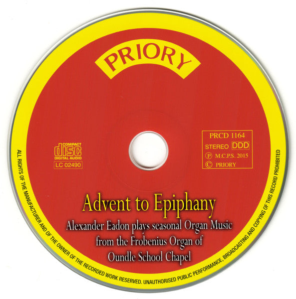 Alexander Eadon : Advent To Epiphany (CD, Album)