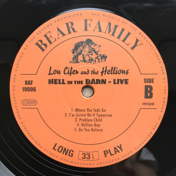 Lou Cifer And The Hellions : Hell In The Barn (LP, Album + CD, Album)