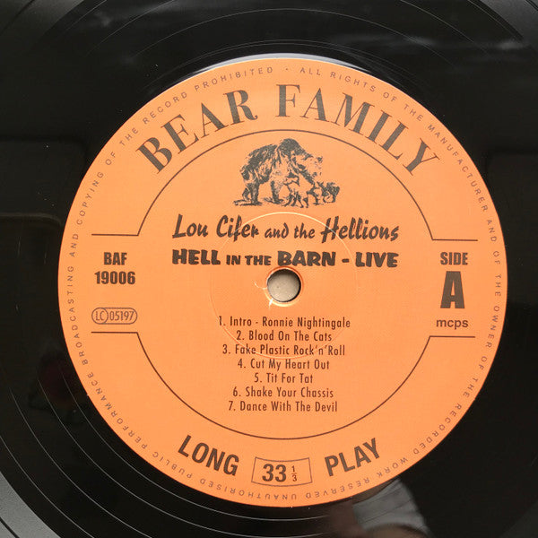 Lou Cifer And The Hellions : Hell In The Barn (LP, Album + CD, Album)