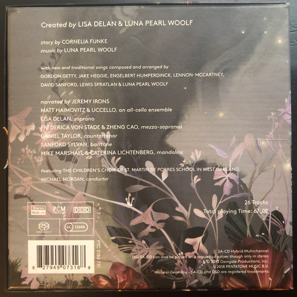 Jeremy Irons, Matt Haimovitz, Frederica von Stade, Zheng Cao, Lisa Delan, Daniel Taylor (3), Sanford Sylvan, Mike Marshall (2), Caterina Lichtenberg, Michael Morgan (4) : Angel Heart: A Music Storybook (SACD, Hybrid, Multichannel, Album)