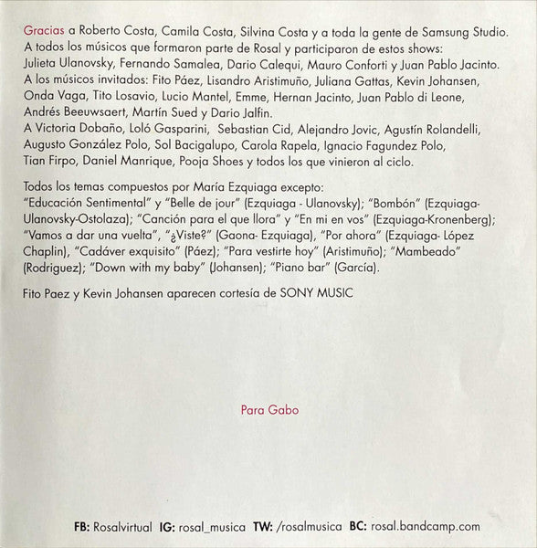 Rosal : La Música Es Mi Eje (CD, Album + DVD-V, NTSC, Ste)
