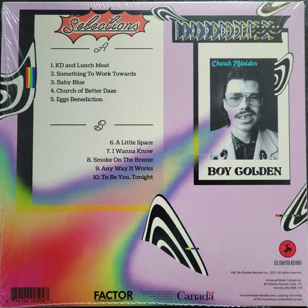 Boy Golden : Church of Better Daze (LP, Album, 140)