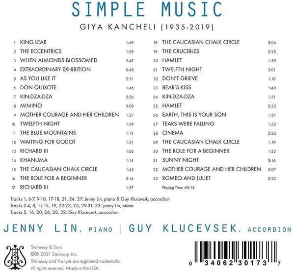 Giya Kancheli - Jenny Lin, Guy Klucevsek : Simple Music (CD, Album)