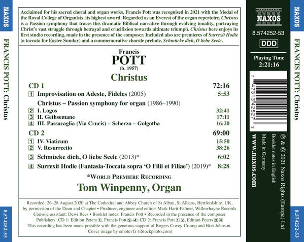 Francis Pott, Tom Winpenny : Christus (2xCD)