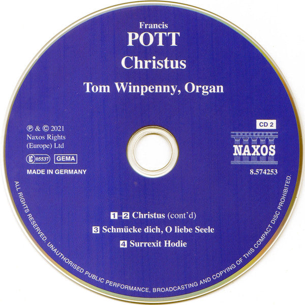 Francis Pott, Tom Winpenny : Christus (2xCD)
