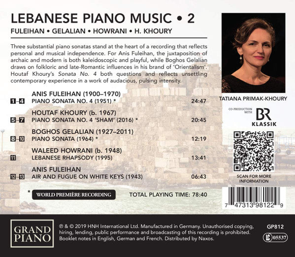 Anis Fuleihan, بوغوص جيلاليان, Waleed Howrani, Houtaf Khoury, Tatiana Primak-Khoury : Lebanese Piano Music - 2 (CD, Album)