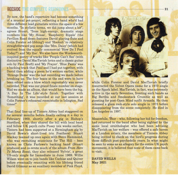 Tintern Abbey : Beeside (The Complete Recordings) (2xCD, Comp, Mono, RM)