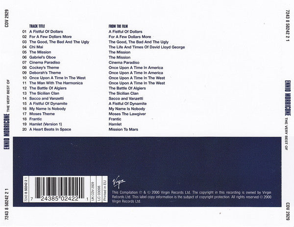 Ennio Morricone : The Very Best Of (CD, Comp)