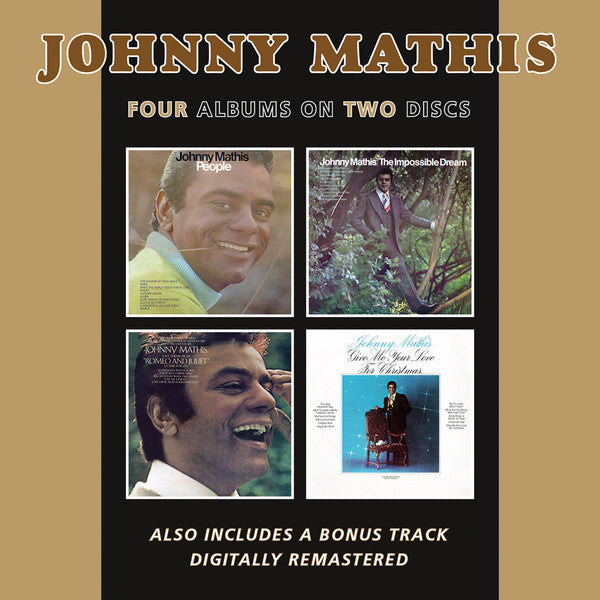 Johnny Mathis : People/The Impossible Dream/Love Theme From "Romeo And Juliet" (A Time For Us)/Give Me Your Love For Christmas (2xCD, Album, Comp, RM)