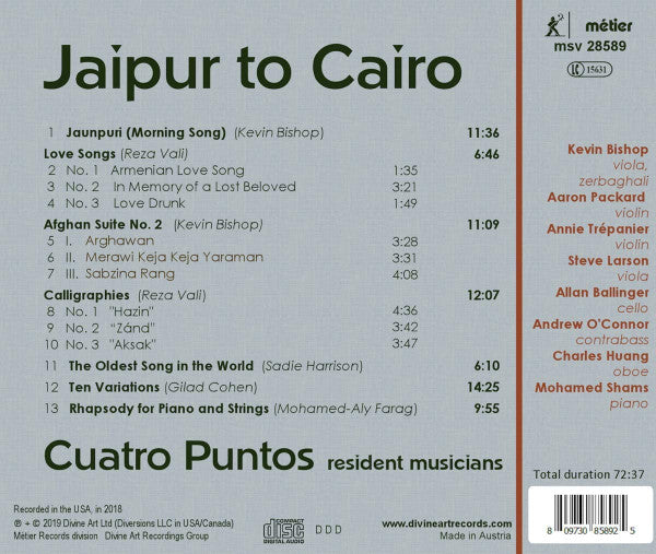 Cuatro Puntos : Jaipur To Cairo (CD, Album)