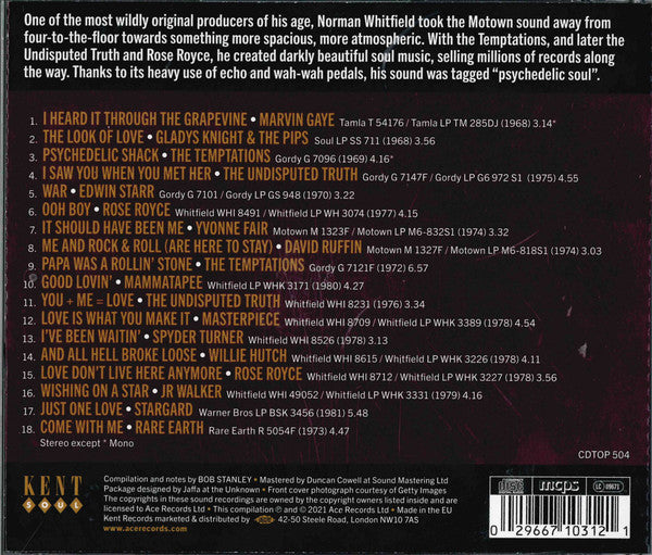 Norman Whitfield : Psychedelic Soul (Produced By Norman Whitfield) (CD, Comp)