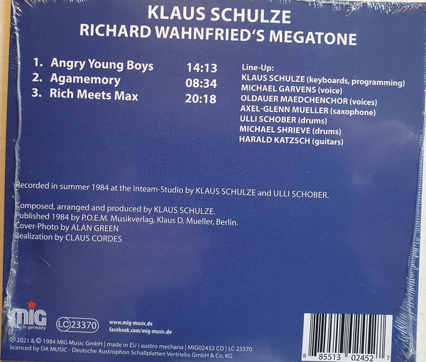 Klaus Schulze : Richard Wahnfried's Megatone (CD, Album, RE)