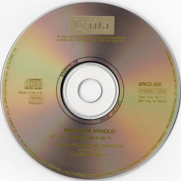 Malcolm Arnold - London Philharmonic Orchestra Conducted By Malcolm Arnold : Symphony No. 4 (CD)