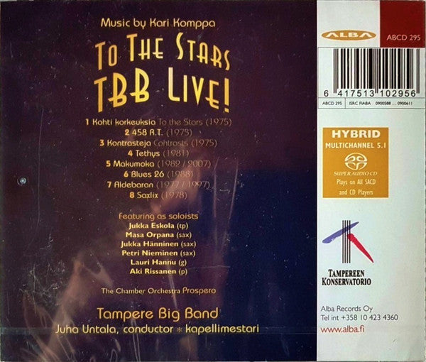 Tampere Big Band : To The Stars - TBB Live (SACD, Multichannel, Album)
