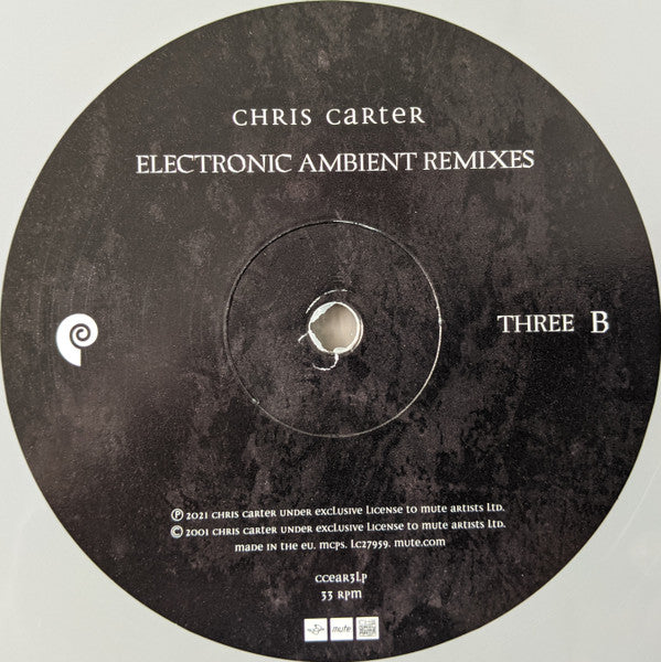 Chris Carter (2) : Electronic Ambient Remixes Three (2xLP, Album, Ltd, Gre)