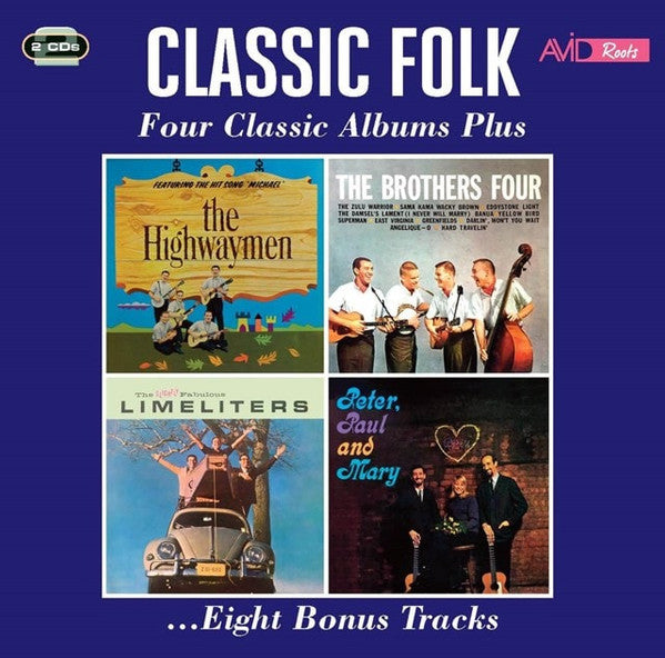 Various : Classic Folk - Four Classic Albums Plus (2xCD, Comp)