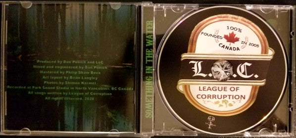League Of Corruption : Something In The Water (CD, Album)