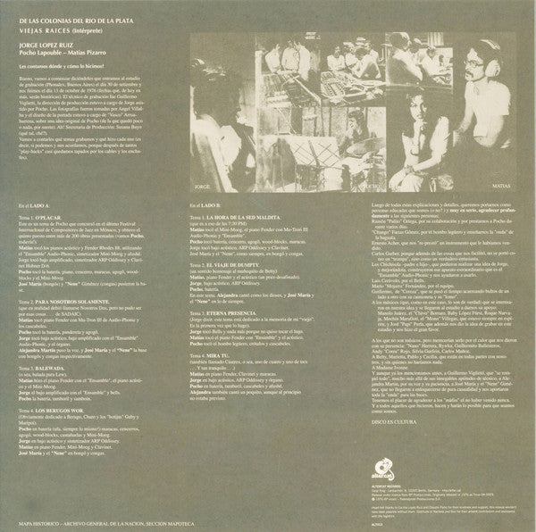 Viejas Raices : De Las Colonias Del Río De La Plata (LP, Album, RE)