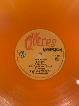 The Queers : Reverberation (LP, Album, Ltd, Ora)