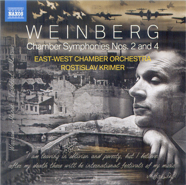 Mieczysław Weinberg, East-West Chamber Orchestra, Rostislav Krimer : Chamber Symphonies Nos. 2 And 4 (CD, Album)