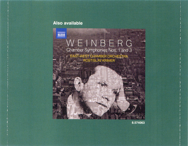 Mieczysław Weinberg, East-West Chamber Orchestra, Rostislav Krimer : Chamber Symphonies Nos. 2 And 4 (CD, Album)