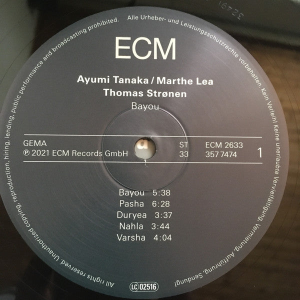 Thomas Strønen, Ayumi Tanaka, Marthe Lea : Bayou (LP, Album)