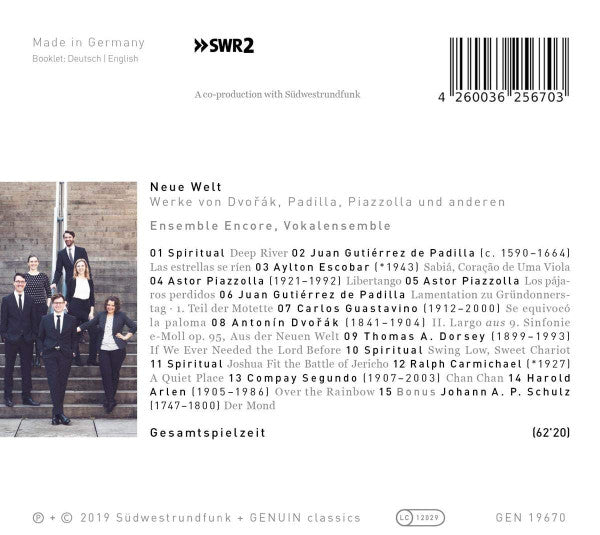 Ensemble Encore, Vokalensemble : Neue Welt (CD, Album)