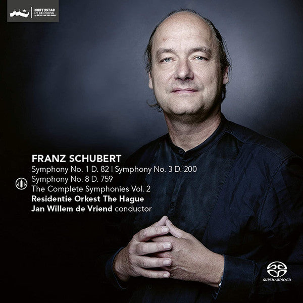 Franz Schubert, Residentie Orkest, Jan Willem de Vriend : The Complete Symphonies Vol. 2 Symphony No.1, D.82 / Symphony No.3 D.200 / Symphony No.8 D.759 (SACD, Hybrid, Multichannel, Album)