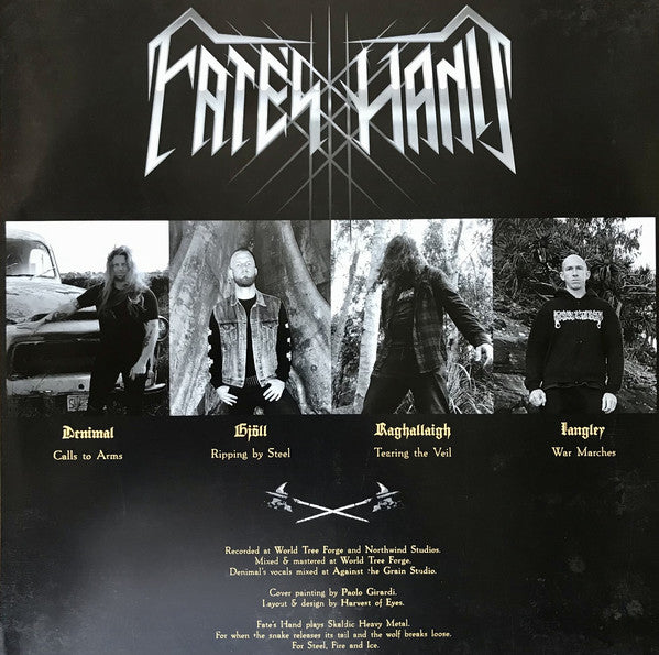 Fate's Hand : Fate's Hand (12", EP, Gol)