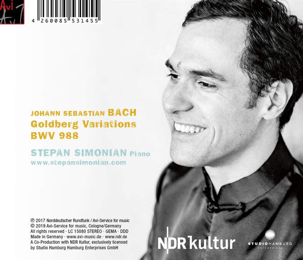 Johann Sebastian Bach, Stepan Simonian : Goldberg Variations (CD, Album)