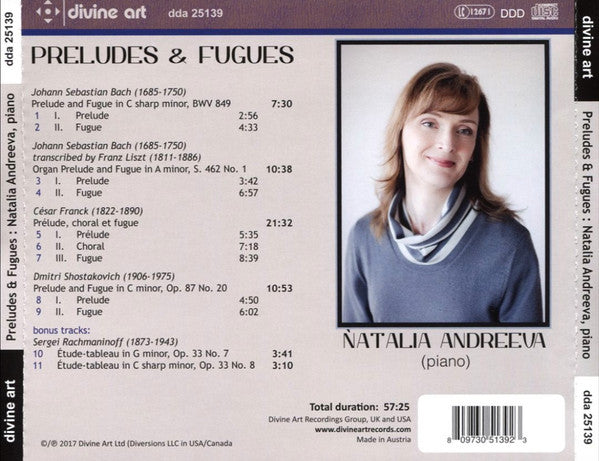 Natalia Andreeva : Preludes & Fugues (CD, Album)