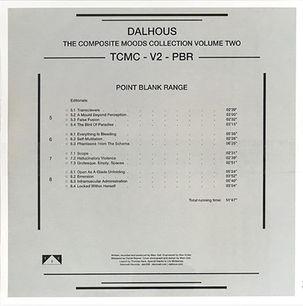 Dalhous : The Composite Moods Collection Vol.2: Point Blank Range (2x12", Album, 180)