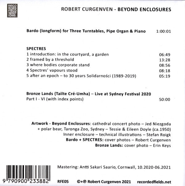 Robert Curgenven : Beyond Enclosures (3xCD + Comp, Ltd)