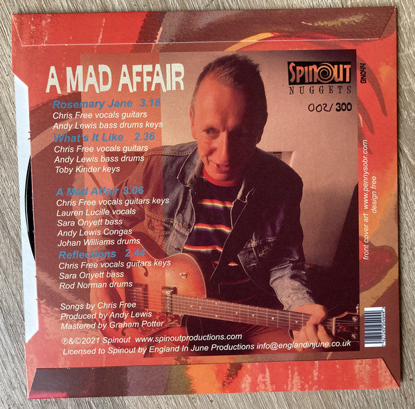 Chris Free : A Mad Affair EP (7", EP, Ltd, Num)