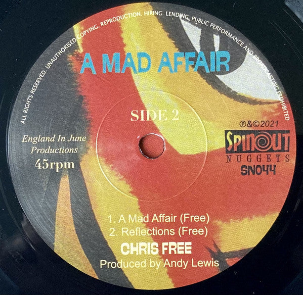 Chris Free : A Mad Affair EP (7", EP, Ltd, Num)