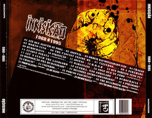 Inkisição : 1988 * 1995 (CD, Comp)